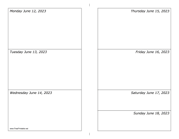 06/12/2023 Weekly Calendar-landscape Calendar