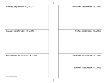 09/11/2023 Weekly Calendar-landscape Calendar