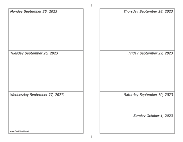 09/25/2023 Weekly Calendar-landscape Calendar