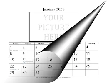 2023 Picture 3x5 Calendar